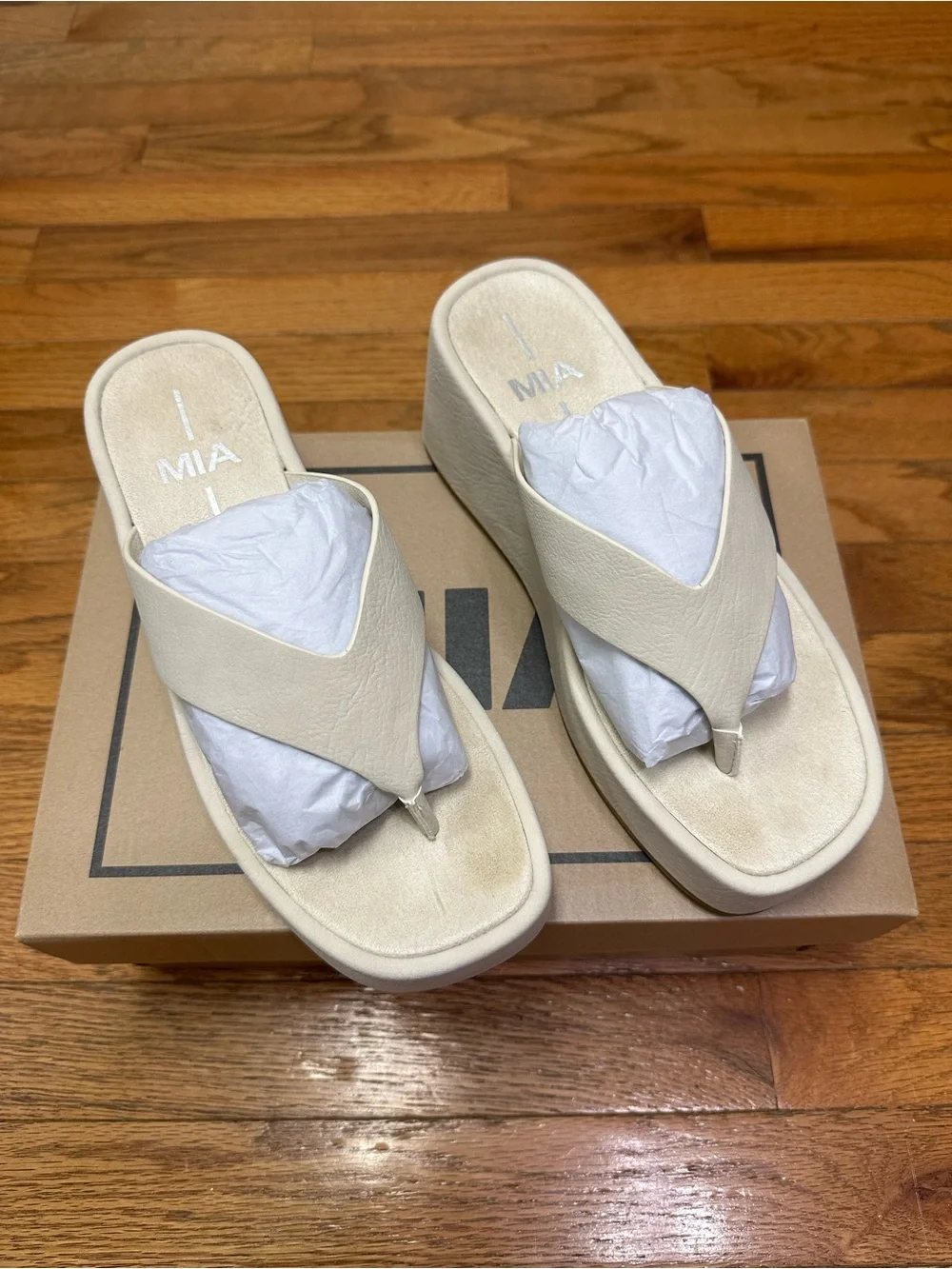 MIA Niccola Platform Wedge Flip Flop